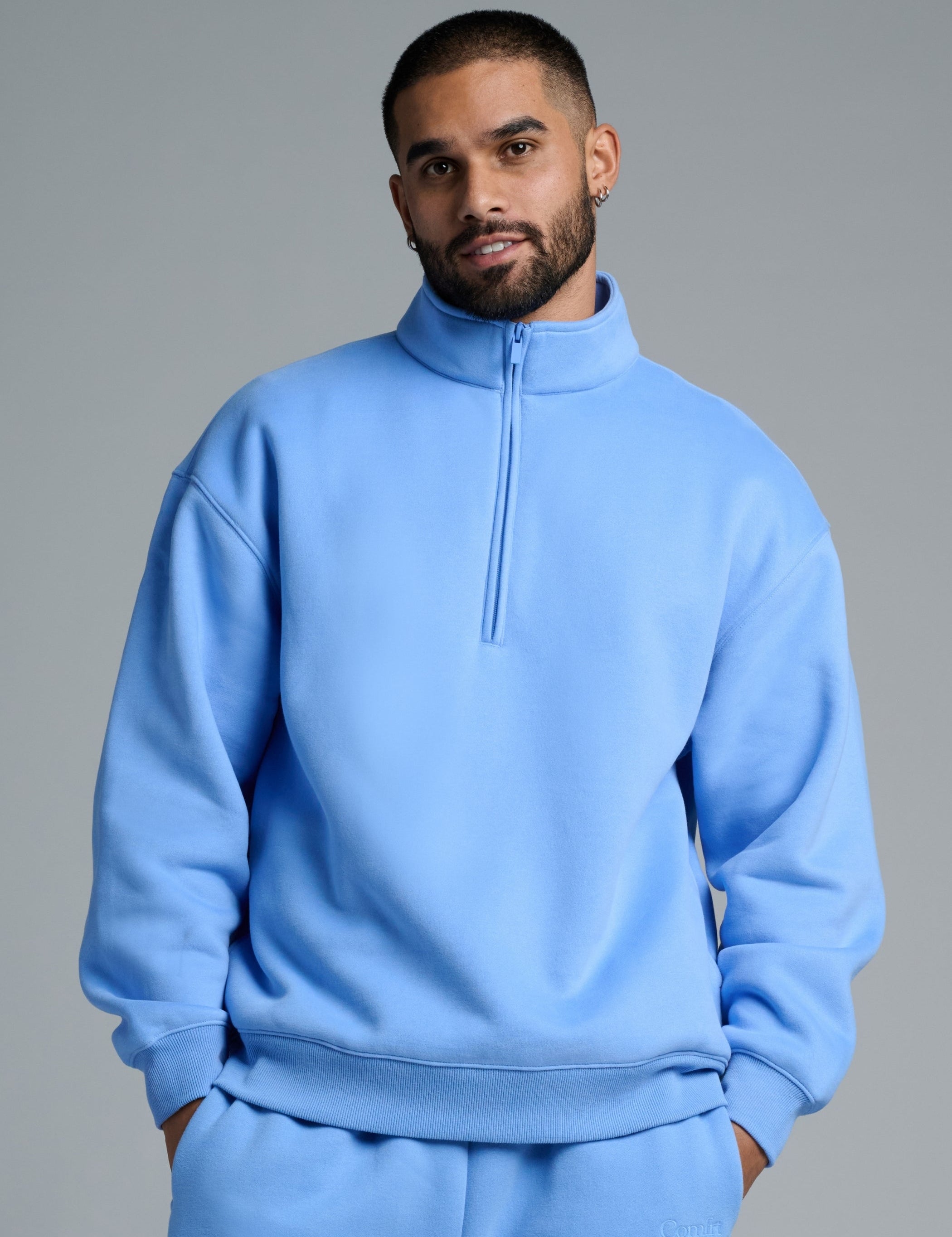 Basic Quarter Zip Mock Neck - Pre Order