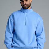 Basic Quarter Zip Mock Neck