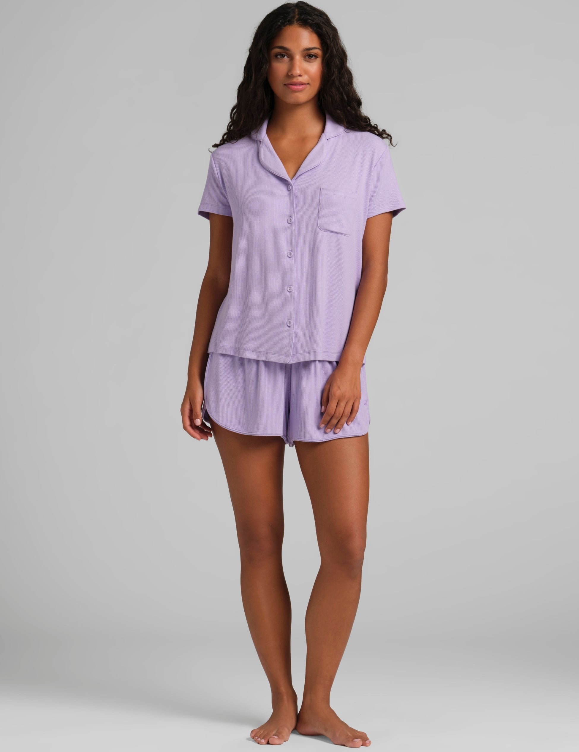 Slinky Rib Short Sleeve PJ Set