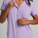 Slinky Rib Short Sleeve PJ Set