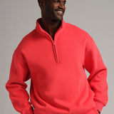 Basic Quarter Zip Mock Neck