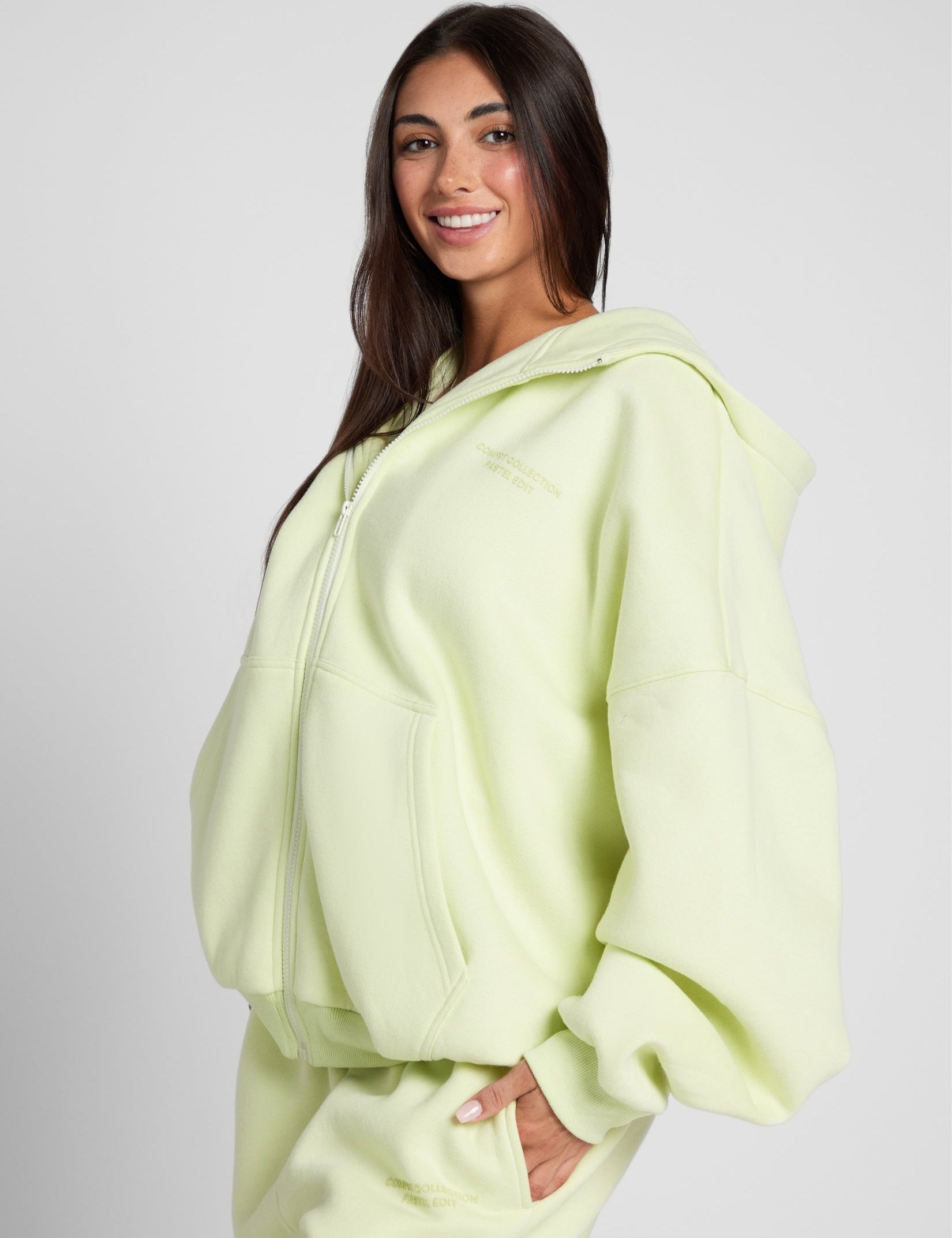 Pastel Zip Hoodie