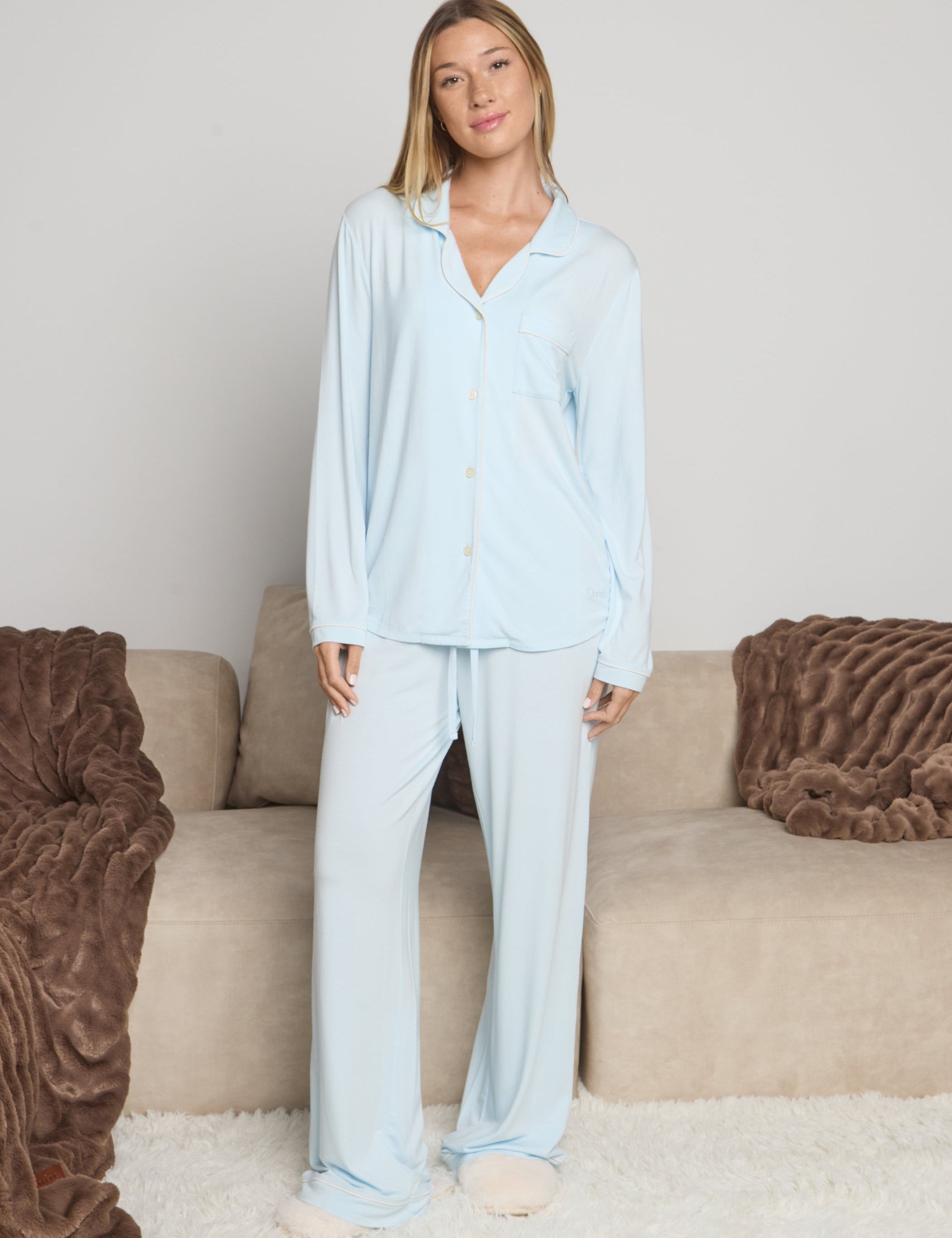 Luna Lounge Long Sleeve Pant PJ Set - Pre Order