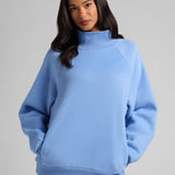 Basic Mock Neck Sweatshirt