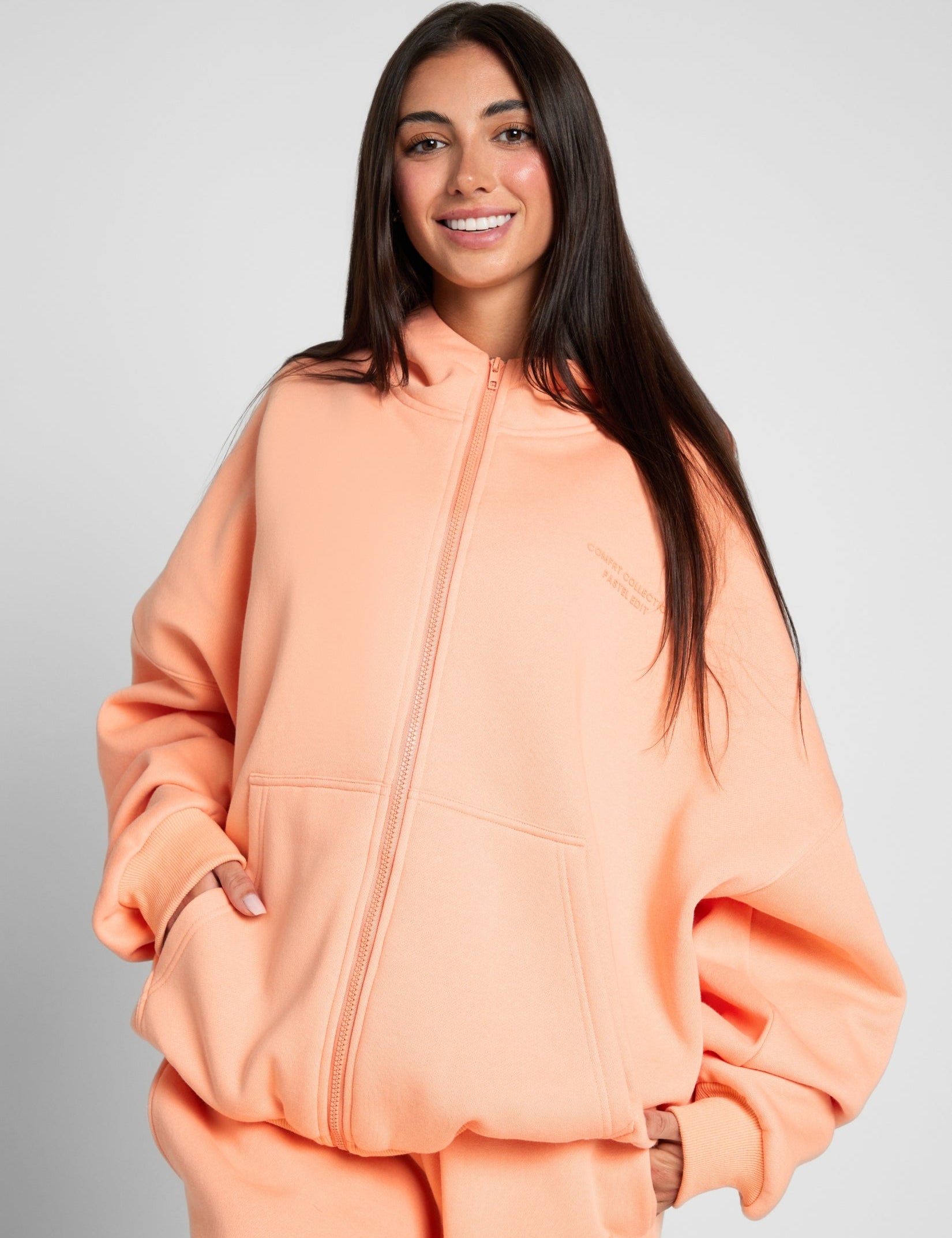 Pastel Zip Hoodie