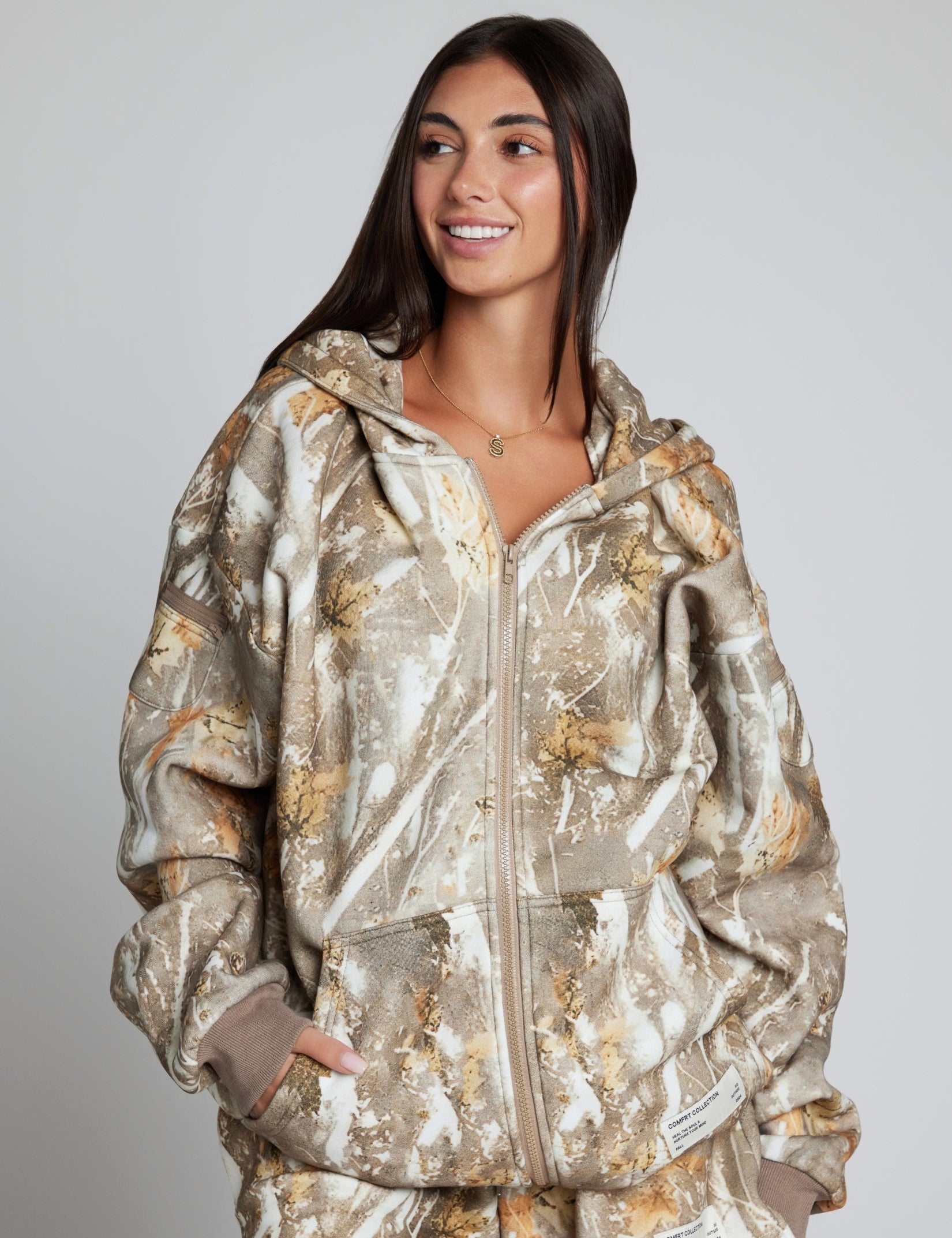 Camo Zip Hoodie