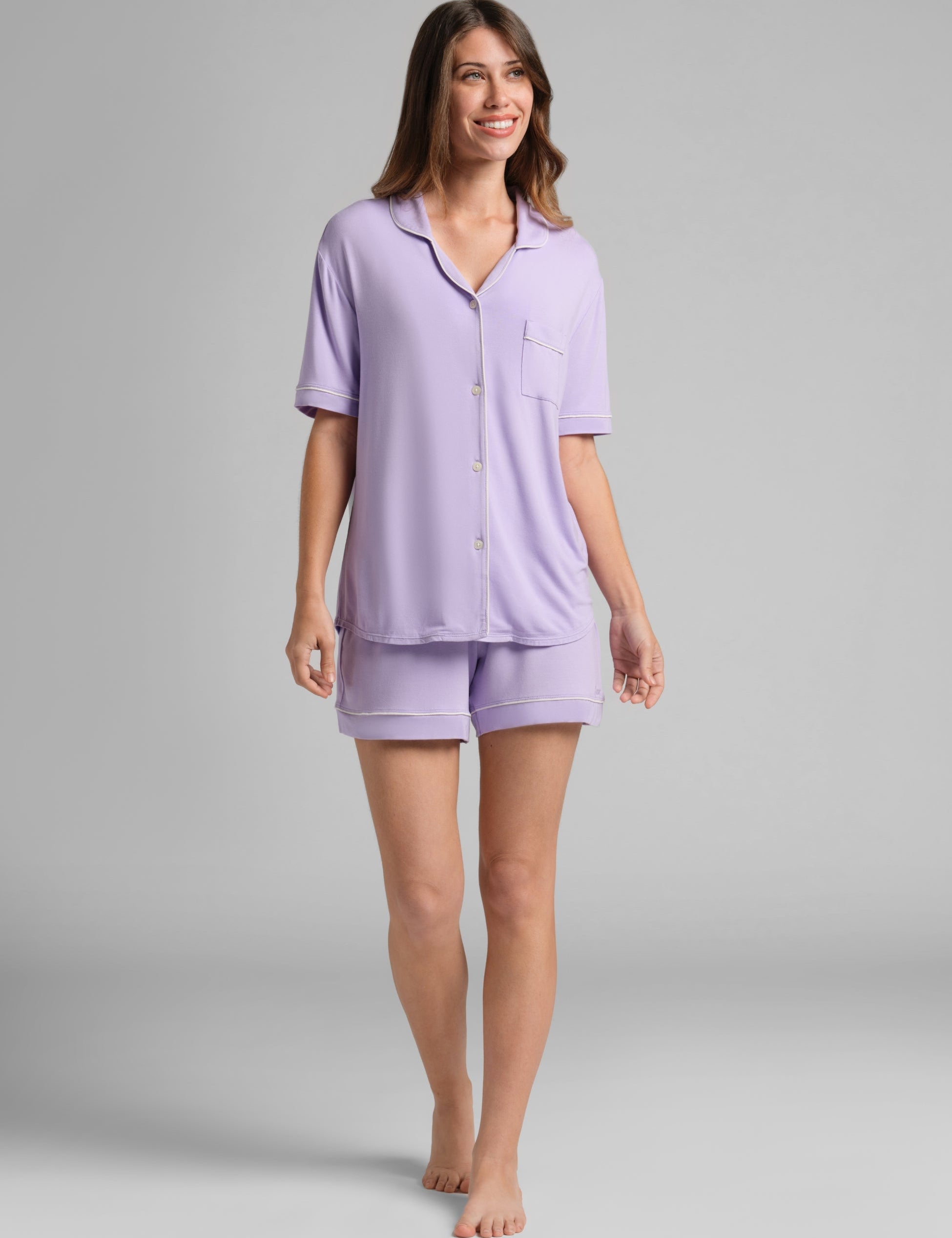 Luna Lounge Short Sleeve Short PJ Set