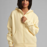 Basic Crop Zip Hoodie