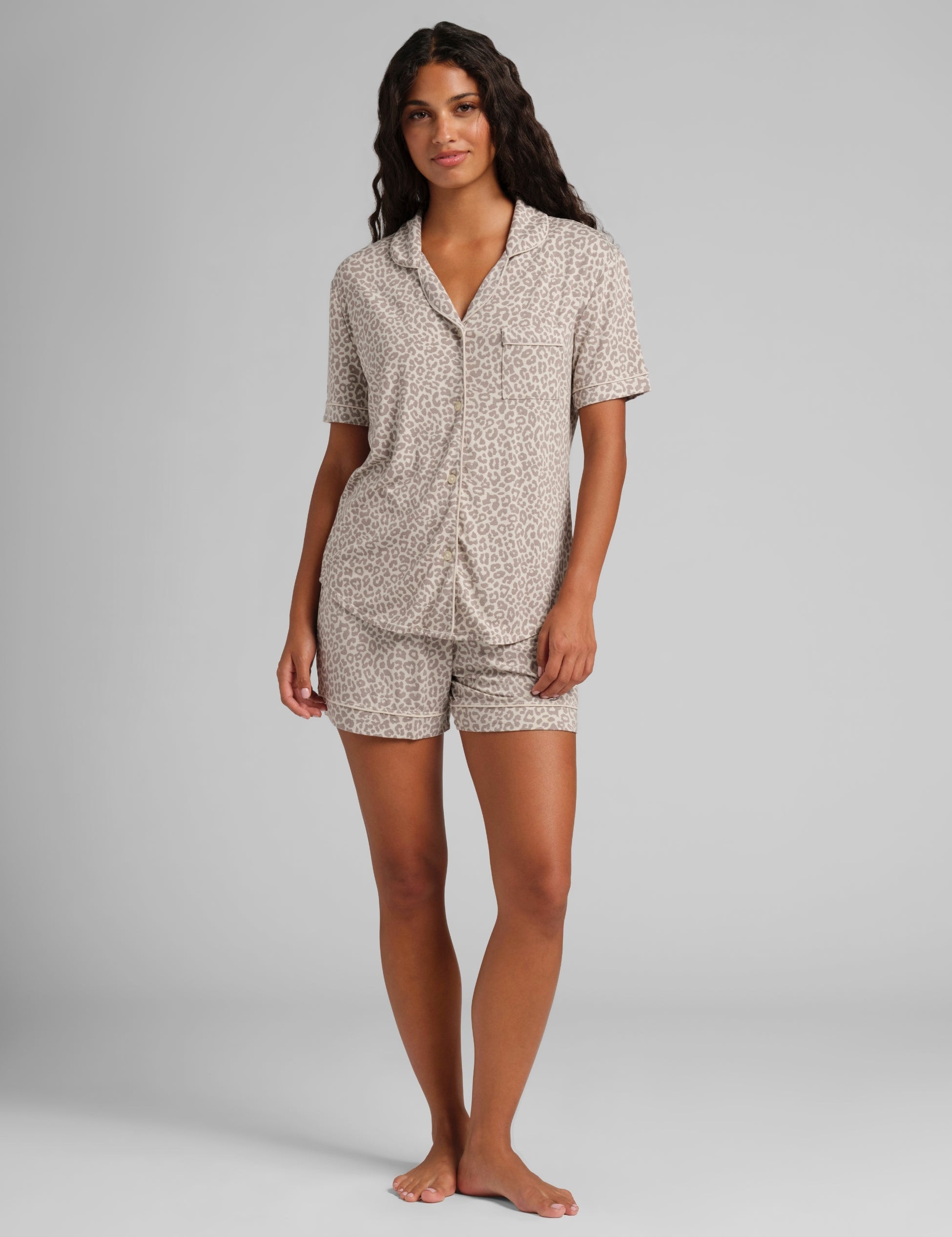 Luna Lounge Short Sleeve Short PJ Set