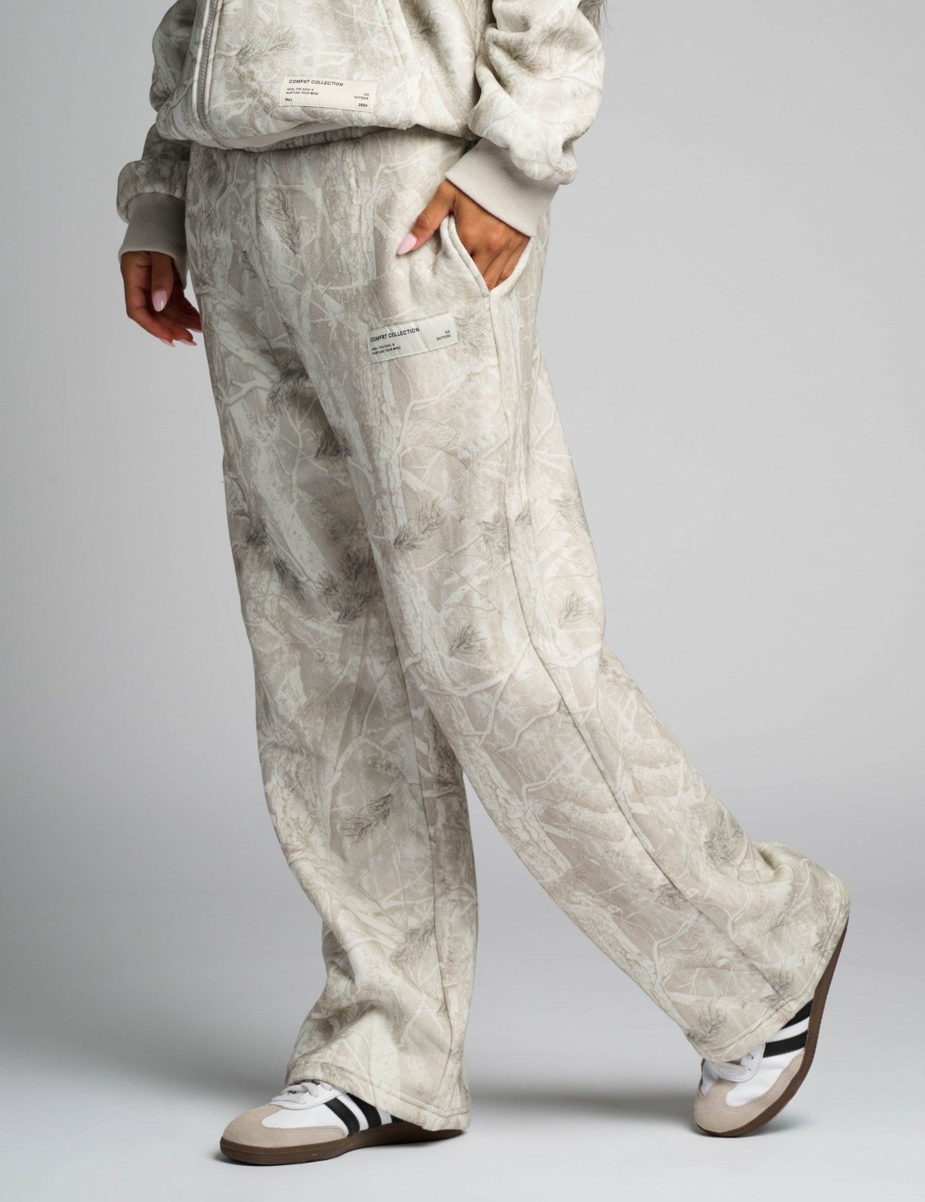 Camo Straight Leg Sweatpants - Pre Order