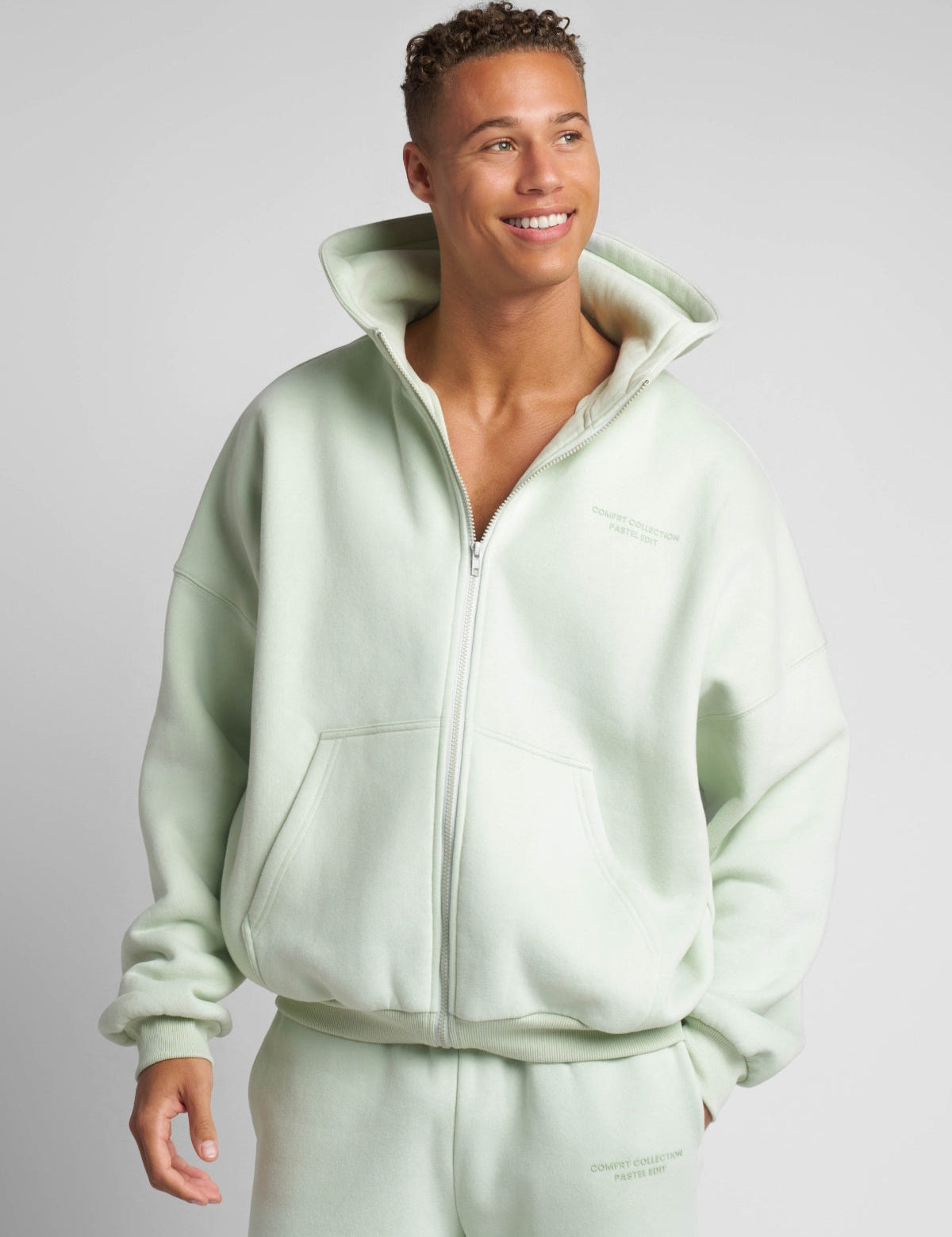 Pastel Zip Hoodie