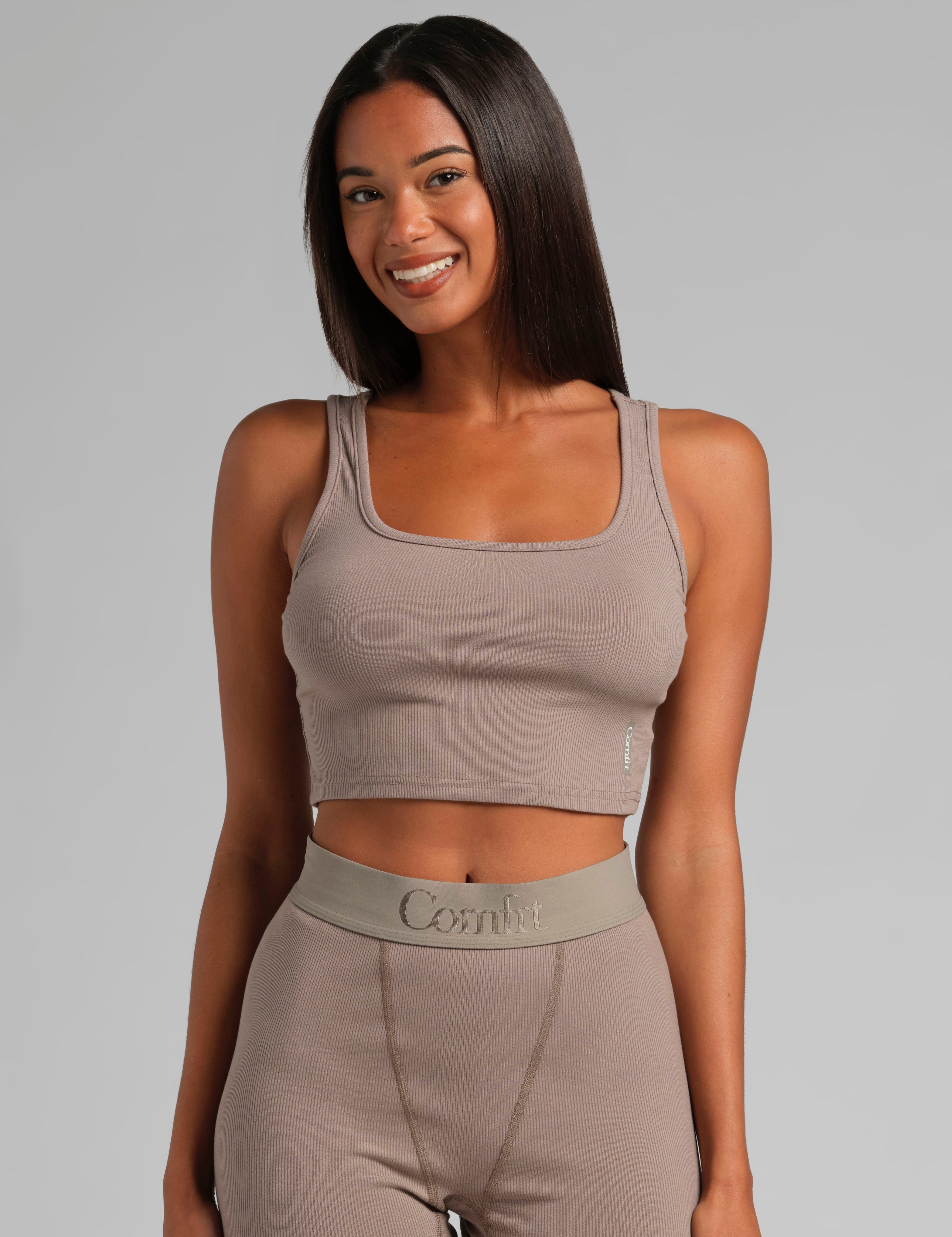 Rib Contour Crop Tank