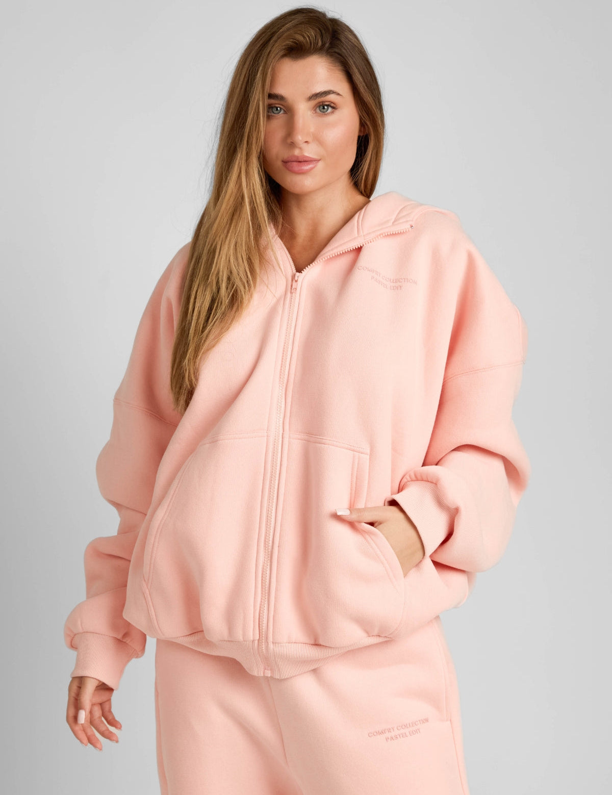 Pastel Zip Hoodie
