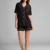 Luna Lounge Short Sleeve Short PJ Set - Pre Order