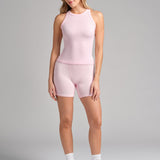 Rib Contour High Neck Tank