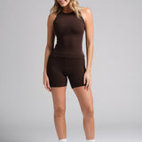 Rib Contour High Neck Tank - Pre Order