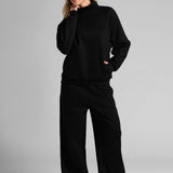 Basic Mock Neck Sweatshirt