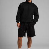 Basic Mock Neck Sweatshirt