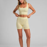 Rib Contour Crop Tank