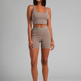 Rib Contour Crop Tank