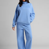 Basic Mock Neck Sweatshirt