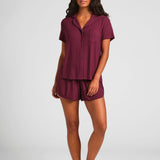 Slinky Rib Short Sleeve PJ Set