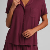 Slinky Rib Short Sleeve PJ Set