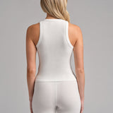 Rib Contour High Neck Tank