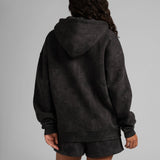 Camo Crop Zip Hoodie