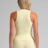 Rib Contour High Neck Tank