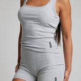 Rib Contour Waist Length Tank