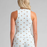 Rib Contour High Neck Tank