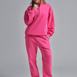 Basic Quarter Zip Mock Neck