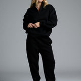 Basic Quarter Zip Mock Neck