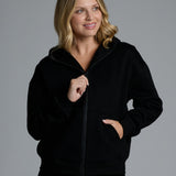 Basic Crop Zip Hoodie