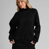 Basic Mock Neck Sweatshirt