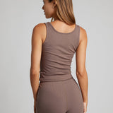 Rib Contour Waist Length Tank - Pre Order