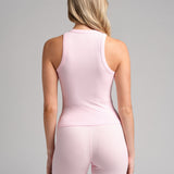 Rib Contour High Neck Tank