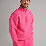 Basic Quarter Zip Mock Neck