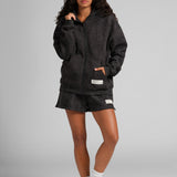 Camo Crop Zip Hoodie - Pre Order