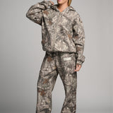 Camo Straight Leg Sweatpants - Pre Order