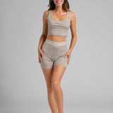 Rib Contour Crop Tank