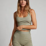 Rib Contour Waist Length Tank - Pre Order