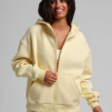 Basic Crop Zip Hoodie