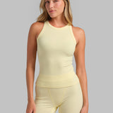 Rib Contour High Neck Tank