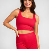 Rib Contour Crop Tank - Pre Order