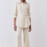Linen A-Line Pants