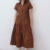 Breaking Free Long Poplin Dress