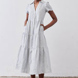 Breaking Free Long Linen Dress