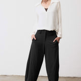 Petite Carefree Wide Leg Pants